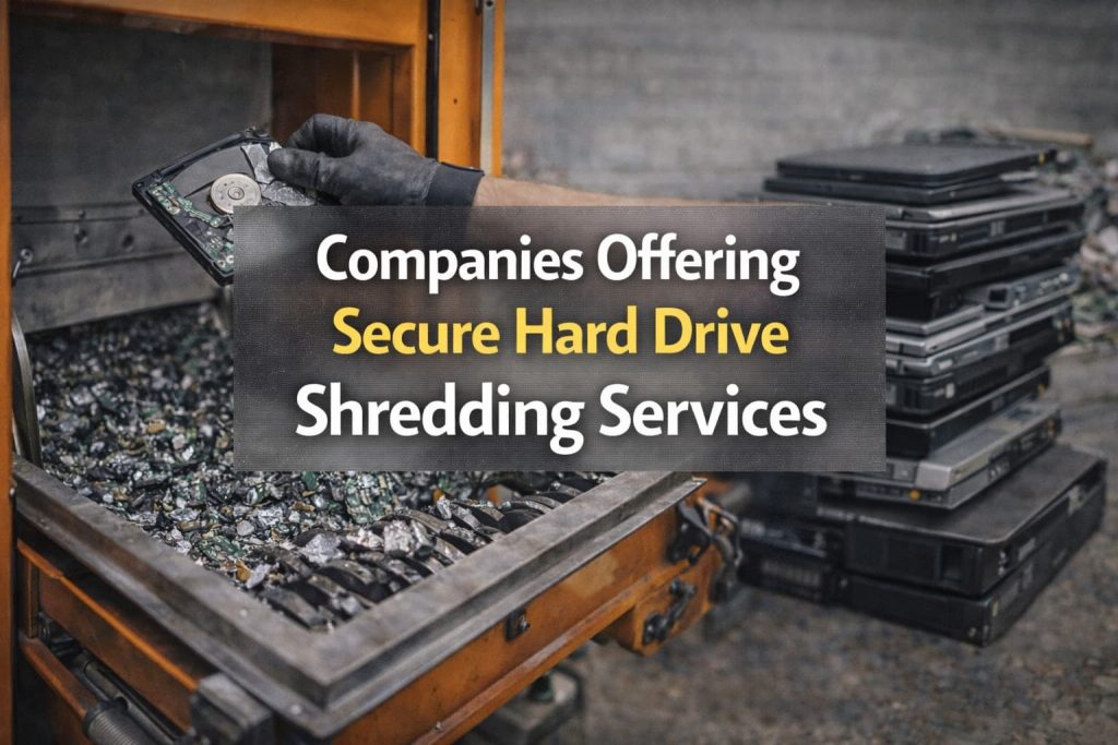 Companies offering secure hard drive shredding services in the UK