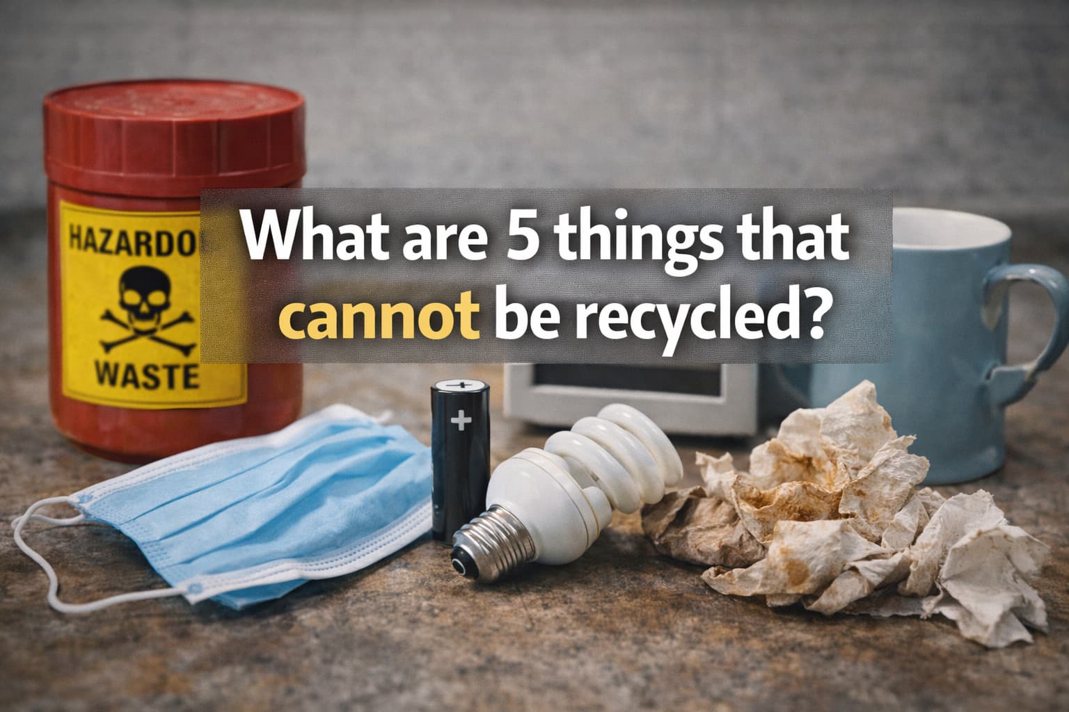 What Cannot Be Recycled in the UK
