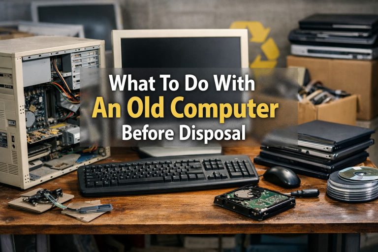 What To Do With An Old Computer Before Disposal in the UK