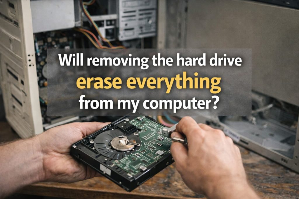 Will Removing The Hard Drive Erase Everything